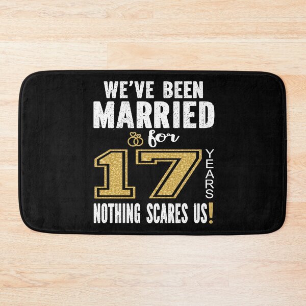 Item preview, We've Been Married For 17 Years Nothing Scares Us Couples print designed and sold by Grabitees.