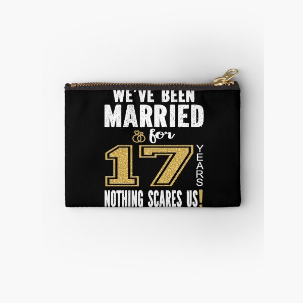 Item preview, We've Been Married For 17 Years Nothing Scares Us Couples print designed and sold by Grabitees.
