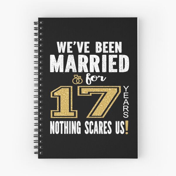 Item preview, We've Been Married For 17 Years Nothing Scares Us Couples print designed and sold by Grabitees.
