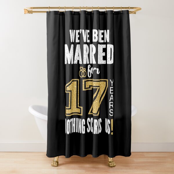Item preview, We've Been Married For 17 Years Nothing Scares Us Couples print designed and sold by Grabitees.