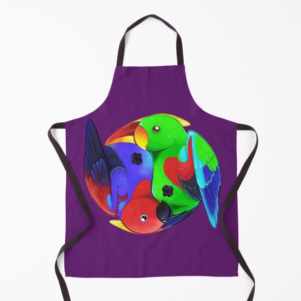 Item preview, Dimorphism - Eclectus Parrots (Purple) designed and sold by Raptor Goes RAWR! (RadiantGlyph).