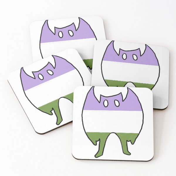 Item preview, Mothman genderqueer pride (white background)  designed and sold by Alex Tal.
