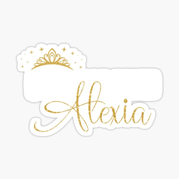 Pegatina «Las reinas se llaman Alexia, nombre personalizado para niña, estampado» de Grabitees Pegatina «Las reinas se llaman Alexia, nombre personalizado para niña, estampado» de Grabitees