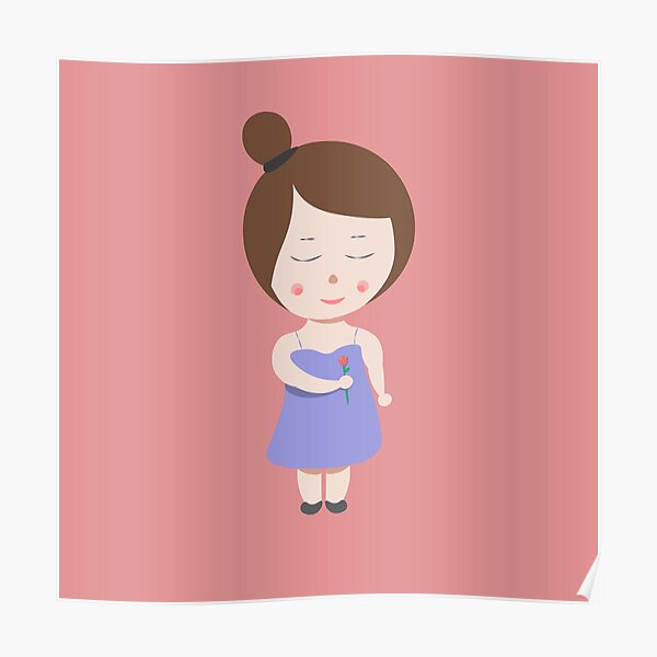 "Blushing little girl" Poster for Sale by harshabammidi Redbubble