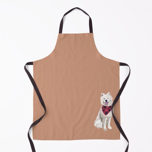 Item preview, Samoyed Plaid Scarf Dog Portrait Digital Illustration designed and sold by sherylwylie.