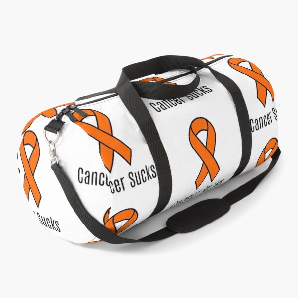 Item preview, Cancer Sucks Orange Leukemia or Kidney Cancer Awareness Ribbon designed and sold by Sugar-Magnolia.