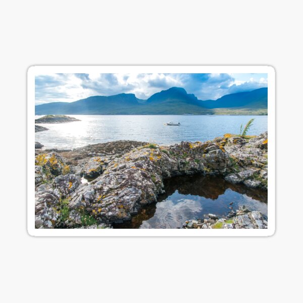 Seaside Scottish Highlands Sticker