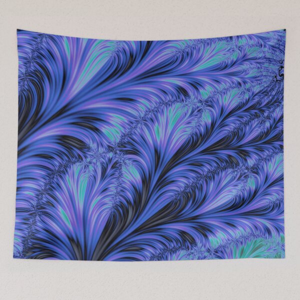 Item preview, Feathery Fun (Blue) | Classy Fractal Art designed and sold by JillyJ05.