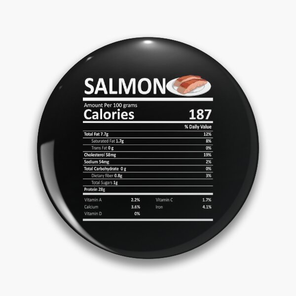 Item preview, Salmon Nutritional Value Funny Festive Holiday designed and sold by fatamyfan1.