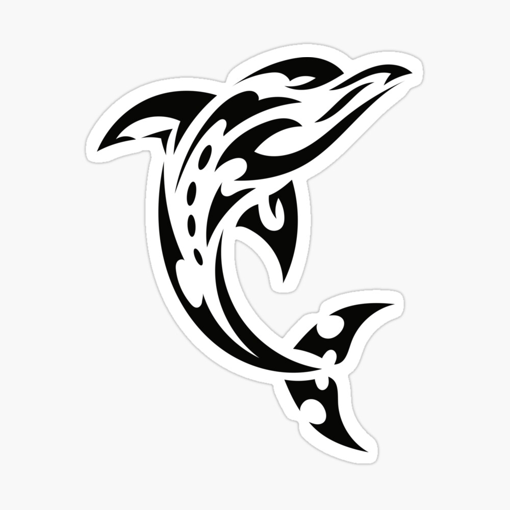 Premium Photo | Fish celtic symbol design tribal tattoo design dark art  illustration isolated on white