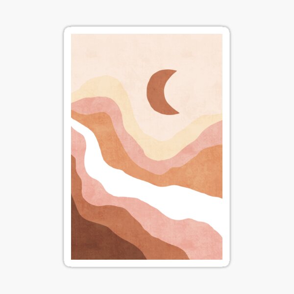 Item preview, Warm mountain moon landscape designed and sold by Miss-Belle.