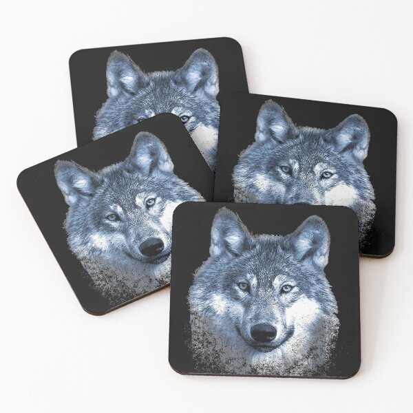 Item preview, Timber Wolf Face Portrait Distressed Graphic Art Design T-Shirt designed and sold by TylerKay.