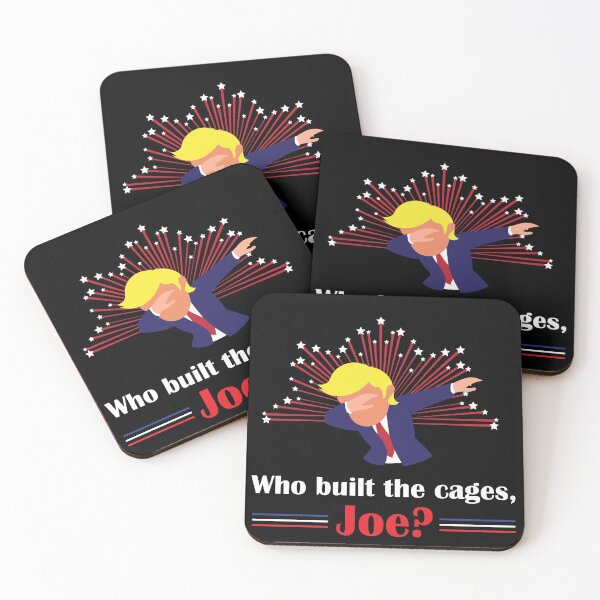 Item preview, Dabbing Trump Who built the cages, Joe? Final presidential debate between Joe Biden and Donald Trump designed and sold by anins-azuree.