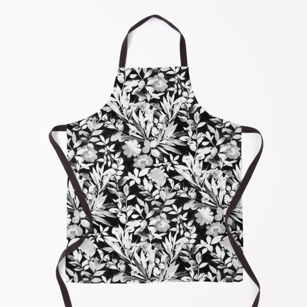 Item preview, Textured Silver Grey and White Leaves on Black designed and sold by micklyn.