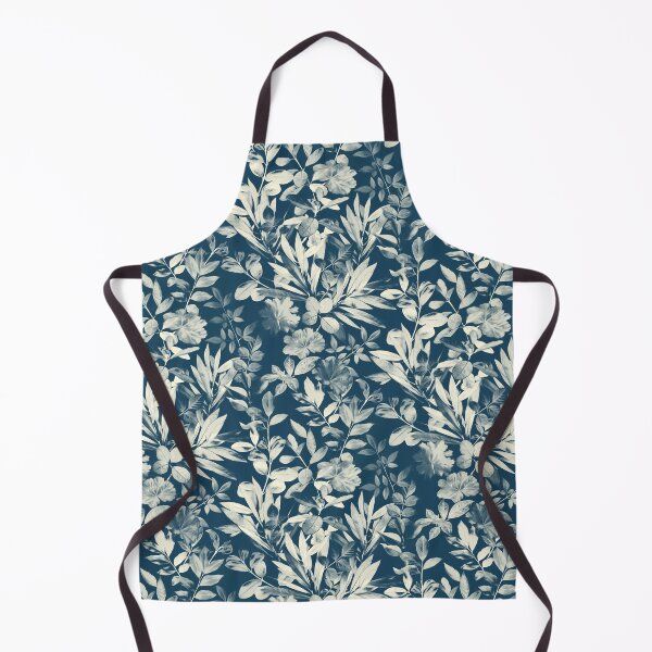 Item preview, Moody Leaves in Grey Blue and Cream designed and sold by micklyn.