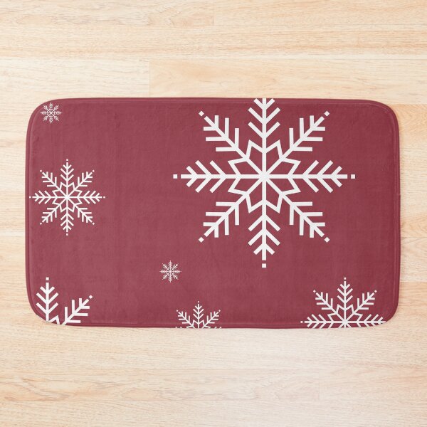 Item preview, Snow flakes burgundy Christmas designed and sold by Latte Design.