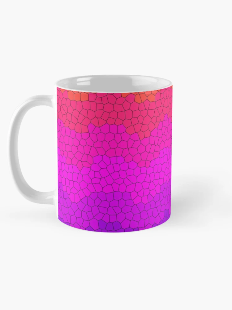 Thumbnail 5 of 6, Coffee Mug, Colorful Waves Stained Glass Pattern designed and sold by DesignCodeStore.