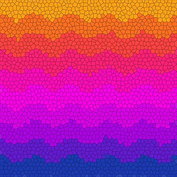 Artwork thumbnail, Colorful Waves Stained Glass Pattern by DesignCodeStore