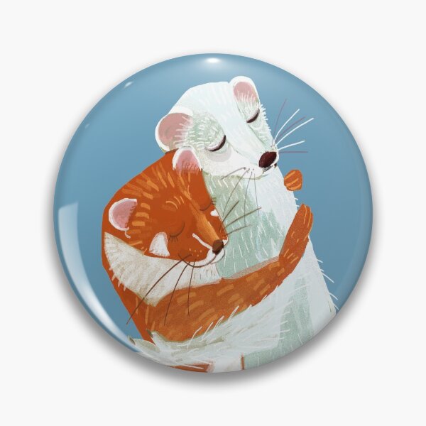Item preview, Weasel hugs in blue blue hugs designed and sold by belettelepink.