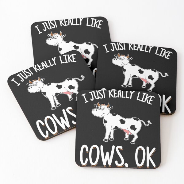 Item preview, I Just Really Like Cows OK Funny Cow Lovers Shirt designed and sold by EveElliott.