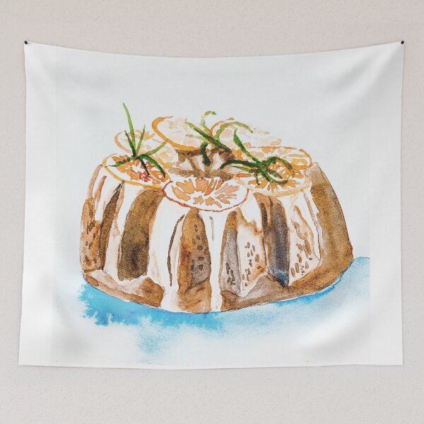 Item preview, Christmas chocolate cake with oranges designed and sold by DaryaGeft.