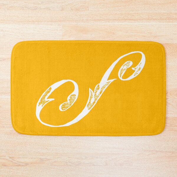 Item preview, Vintage Stylish White Mustard Yellow Monogram Letter S designed and sold by Vintage-TM.