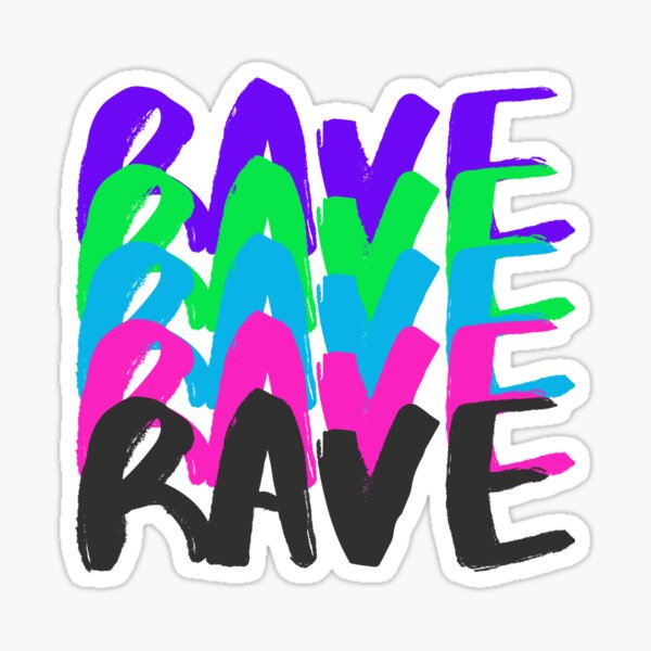 Rave in Colours Sticker