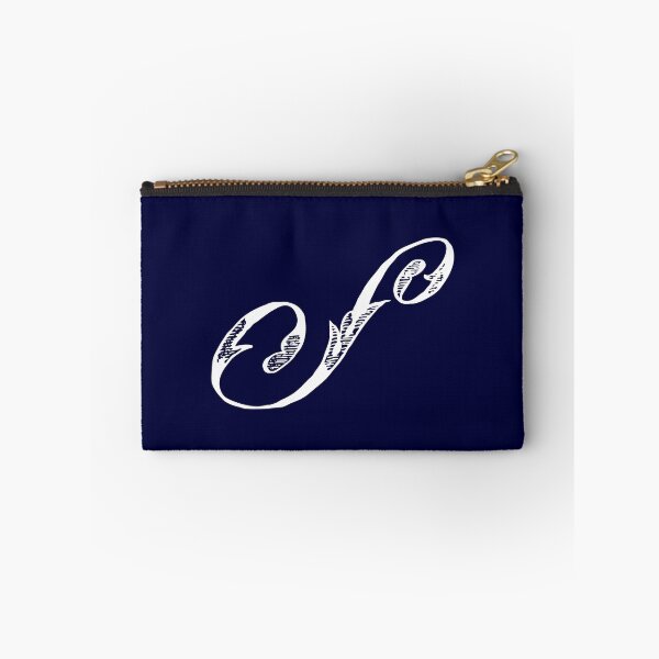 Item preview, Vintage Stylish White Navy Blue Monogram Letter S designed and sold by Vintage-TM.