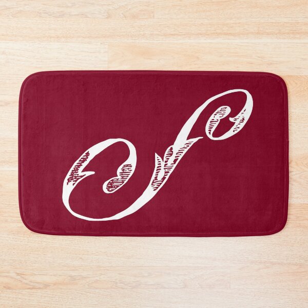 Item preview, Vintage Stylish White Burgundy Red Monogram Letter S designed and sold by Vintage-TM.
