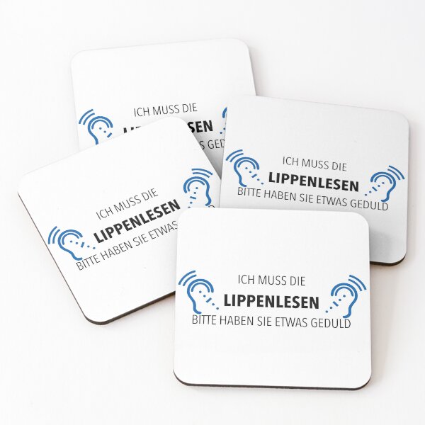 Item preview, DEAF Lippenlesen Mask Coronavirus Gebärdensprache Symbol GERMAN designed and sold by Rocket Fox.