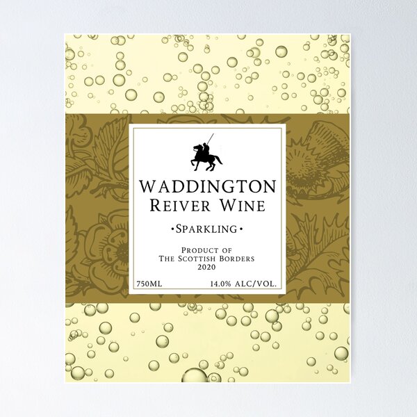 Item preview, WADDINGTON Sparkling Wine Label | Border Reivers designed and sold by yourscotborders.