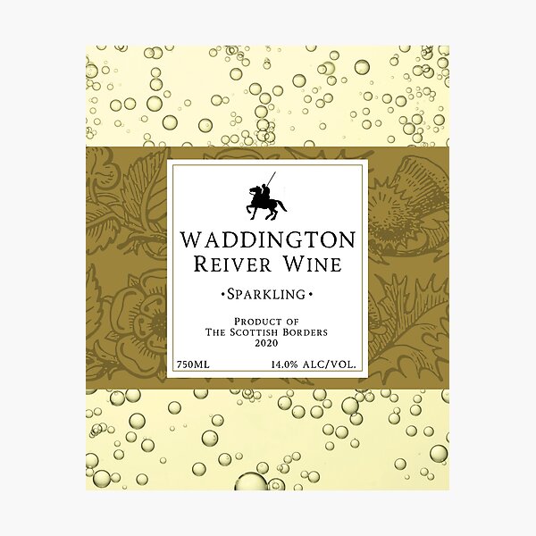 Artikelvorschau, WADDINGTON Sparkling Wine Label | Border Reivers entworfen und verkauft von yourscotborders.