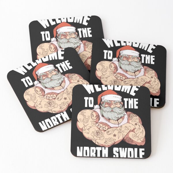 Aperçu de l'œuvre santa claus bodybuilder north swole créée et vendue par Bigup.