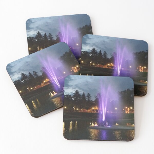 Item preview, Colorful fountain at night designed and sold by helenkaiy.