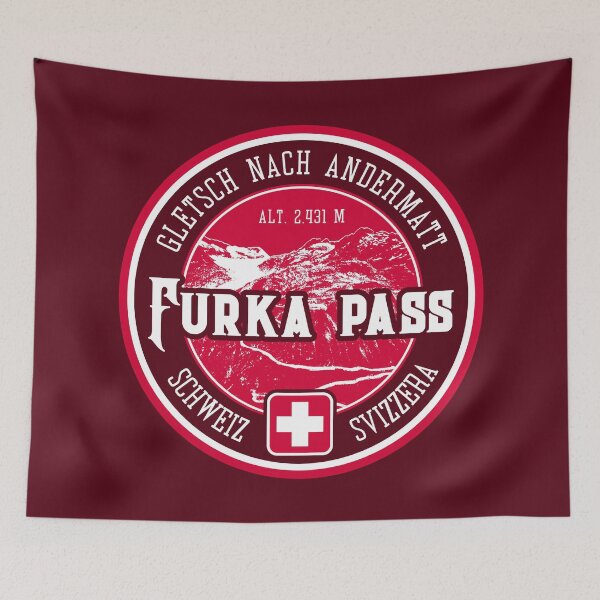 Item preview, Furka Pass Switzerland 03 T-Shirt + Sticker designed and sold by ROADTROOPER.