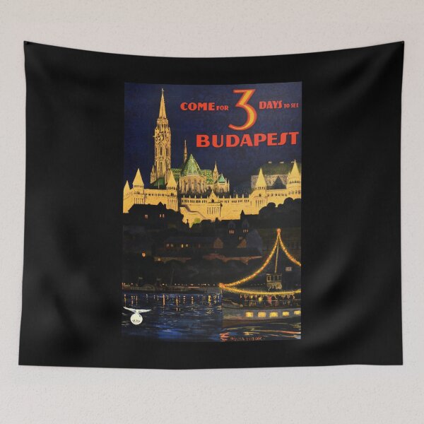 Artikelvorschau, retro Budapest entworfen und verkauft von CorasPosters.