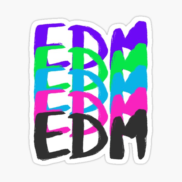 EDM in Colours Sticker