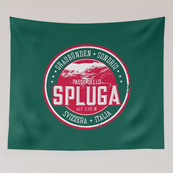 Item preview, Passo dello Spluga Italy - Switzerland T-Shirt + Sticker designed and sold by ROADTROOPER.