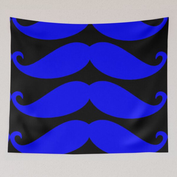 Item preview, Blue moustache (blue represents Men's mental health awareness) designed and sold by Deegital18.