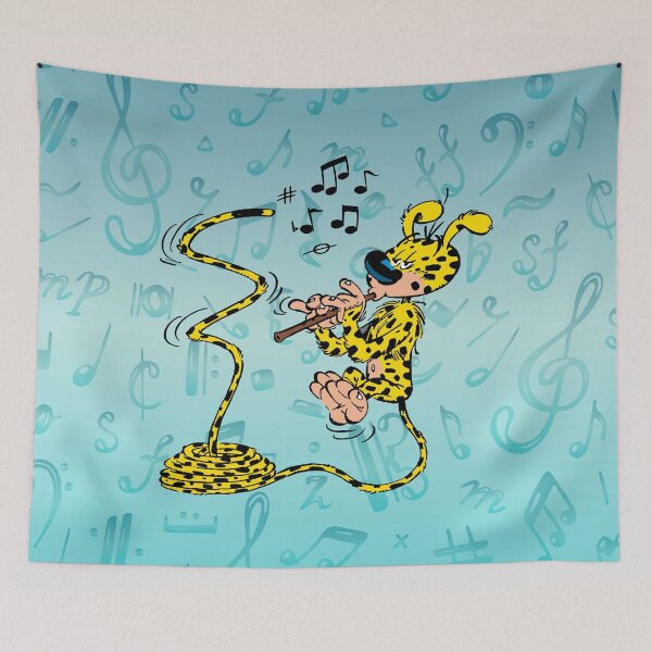 Item preview, Marsupilami with flute / Aqua design designed and sold by Hubashop.