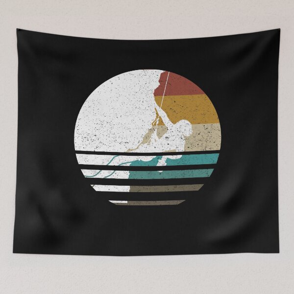 Item preview, Climbing Rock Bouldering Distressed Retro Rock Climbing Sun Graphic Gift For Men And Women designed and sold by Akmloza.