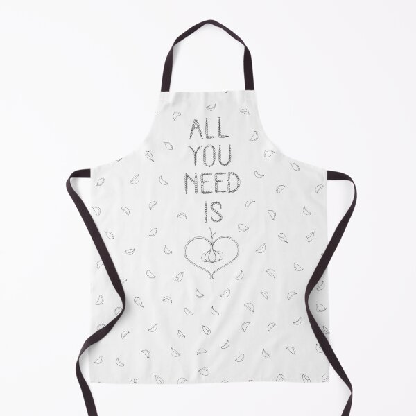 Vista previa del artículo con la obra «All you need is Garlic!», diseñado y vendido por FlorCebolla.