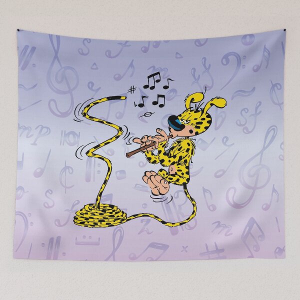 Item preview, Marsupilami with flute / Purple design designed and sold by Hubashop.