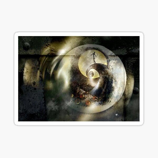 Jack in the cemetery Sticker