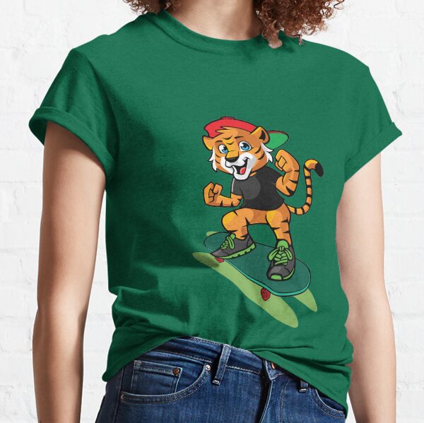 Skateboard Sports Inlineskates Tiger Classic T-Shirt