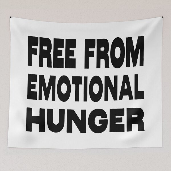 Item preview, FREE FROM  EMOTIONAL  HUNGER - EMOTIONAL SLOGAN designed and sold by Ralek.