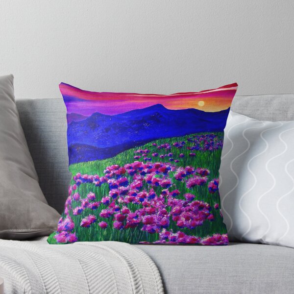 Item preview, Rainbow Sunset Soaked Mountain Landscape designed and sold by Ashley Baldwin.