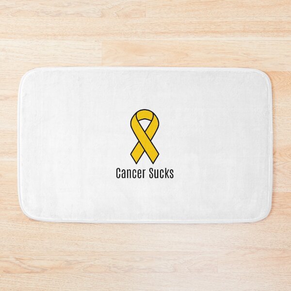 Item preview, Cancer Sucks Gold Childhood Cancer Awareness Ribbon designed and sold by Sugar-Magnolia.