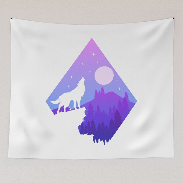 Item preview, Mythic Moon Wolf Art designed and sold by JTS STORE.