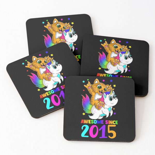 Item preview, Cat on Unicorn Awesome since 2015 designed and sold by mermaidselina.